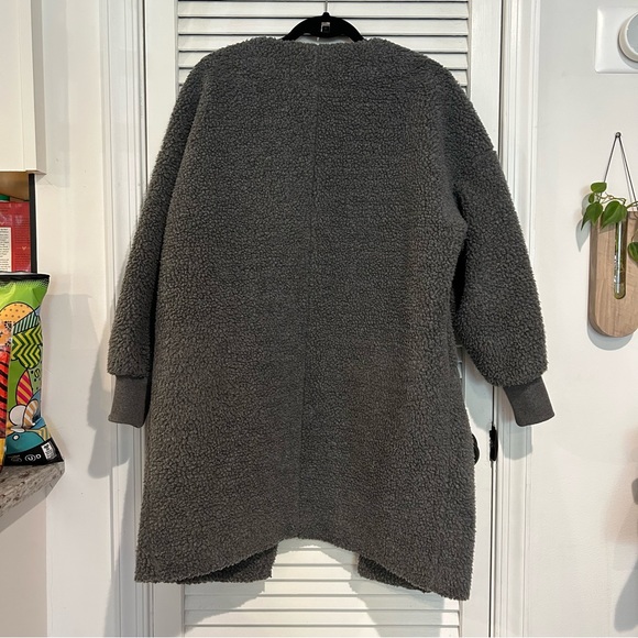 Madewell Bonded Sherpa Cocoon Coat - Picture 5 of 10